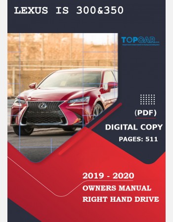 2019-2020 lexus is 300& 350 owners manual